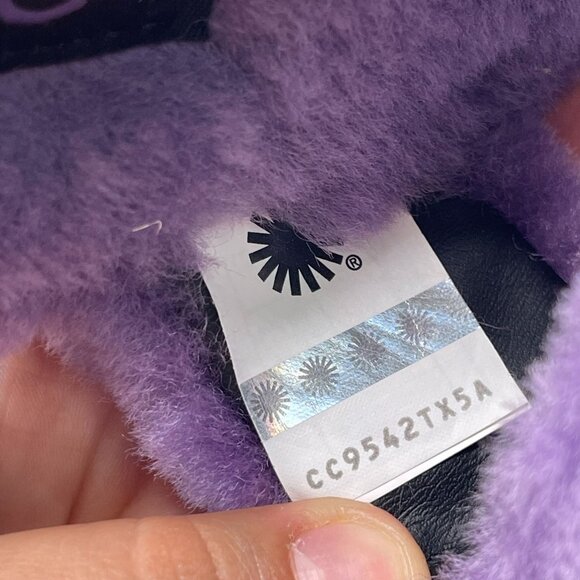 UGG Women's #1104662 Purple Fuzz Yeah Slide Sandals Slippers Shoes Size 6 - Picture 7 of 10